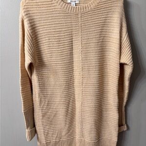 Nine West Beige Crew Neck Sweater dress size medium